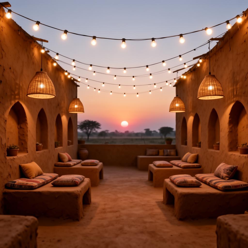 Rooftop Café Setup